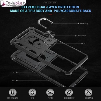 Smūgiams atsparus dėklas - juodas (Samsung Galaxy Z Flip 7) Smūgiams atsparus dėklas - juodas (Samsung Galaxy Z Flip 7)